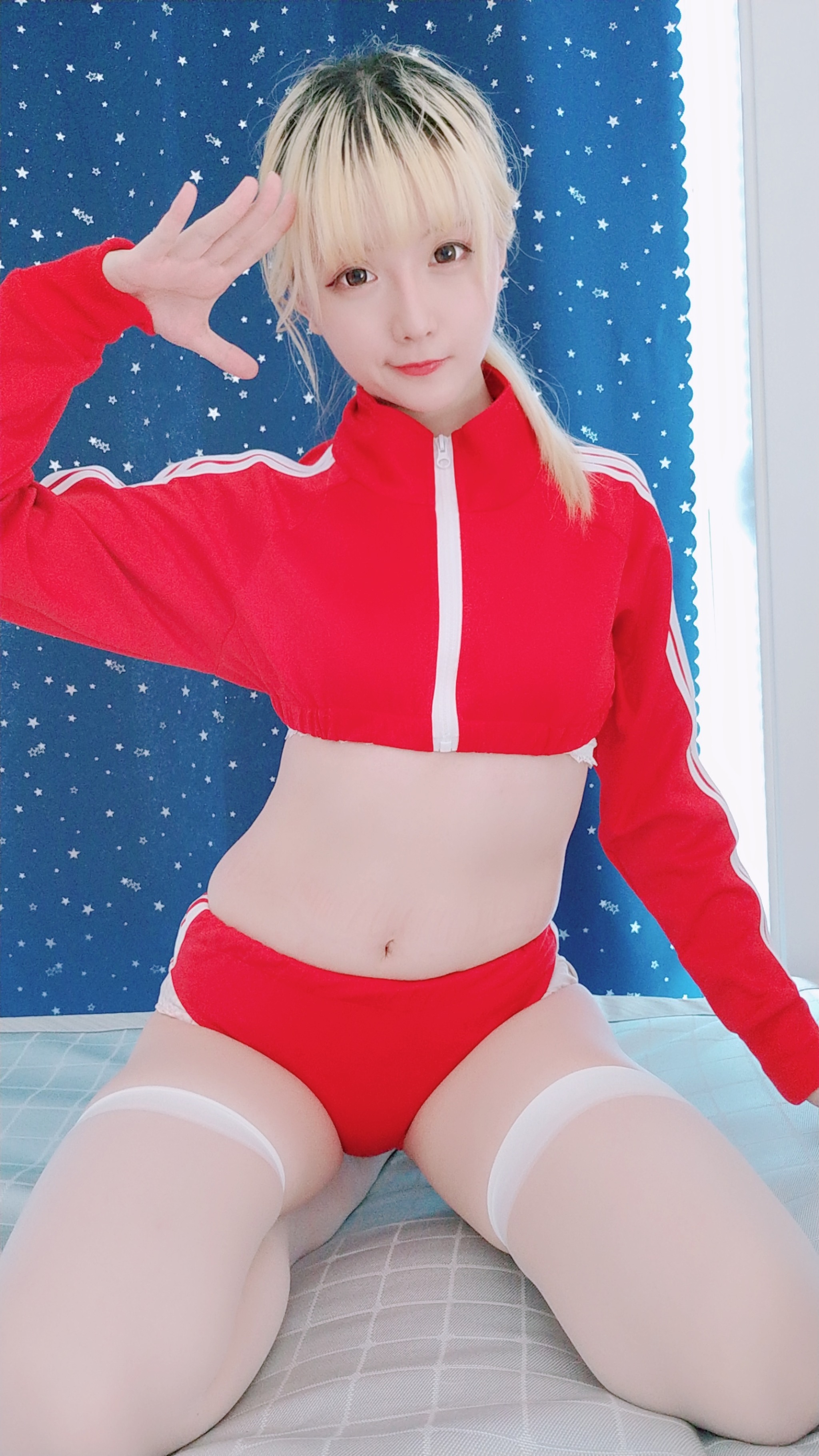 星之迟迟 - NO.002 私人订制-红色体操服[60P3V]-XikXak
